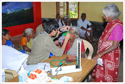 Eye screening camps at Tiruvallur